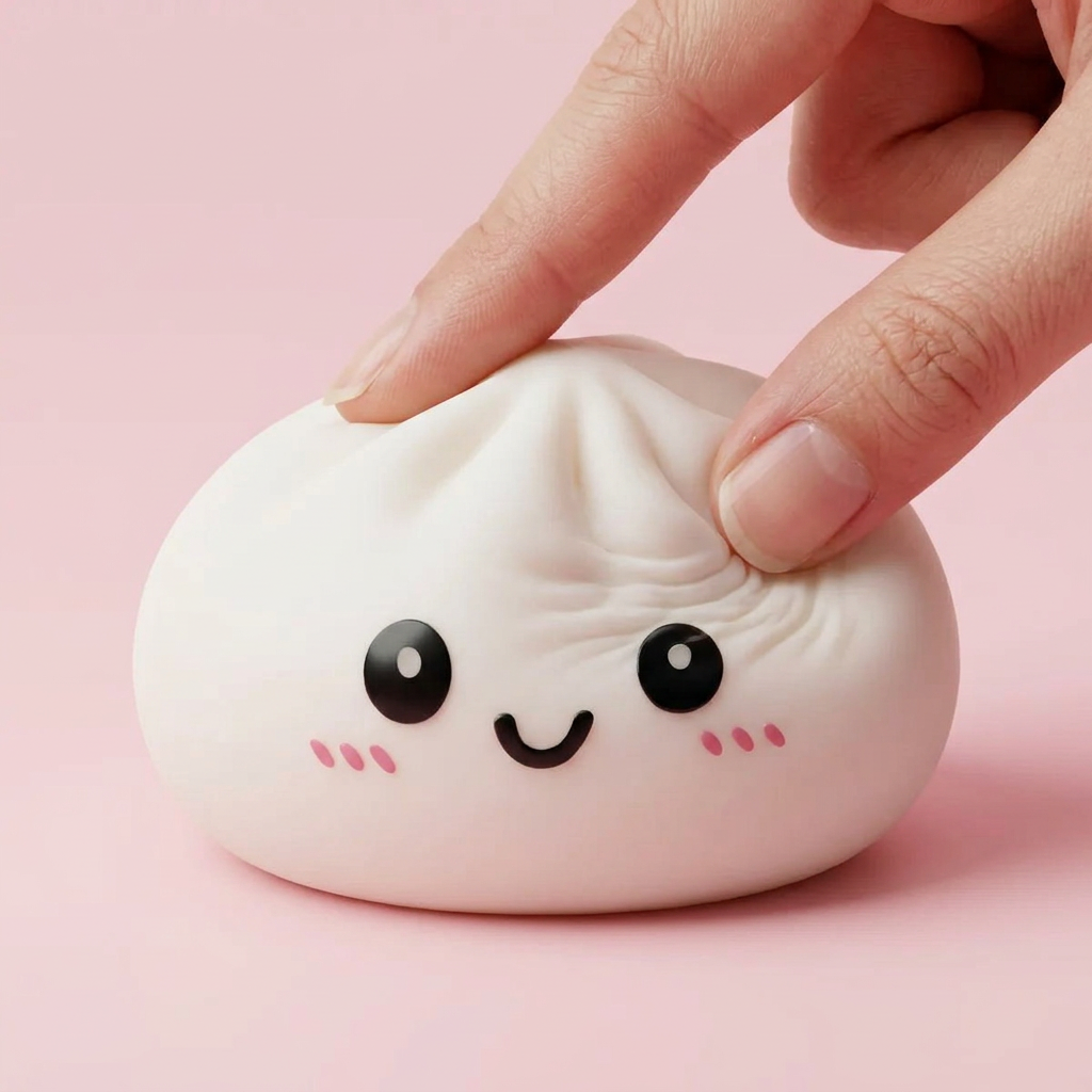 Dumpling Squishy Snövit — i klämmet, mjukt slow-rise-skum