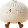 Dumplings Squishy Toy Vit XXL — i klämmet, mjukt slow-rise-skum