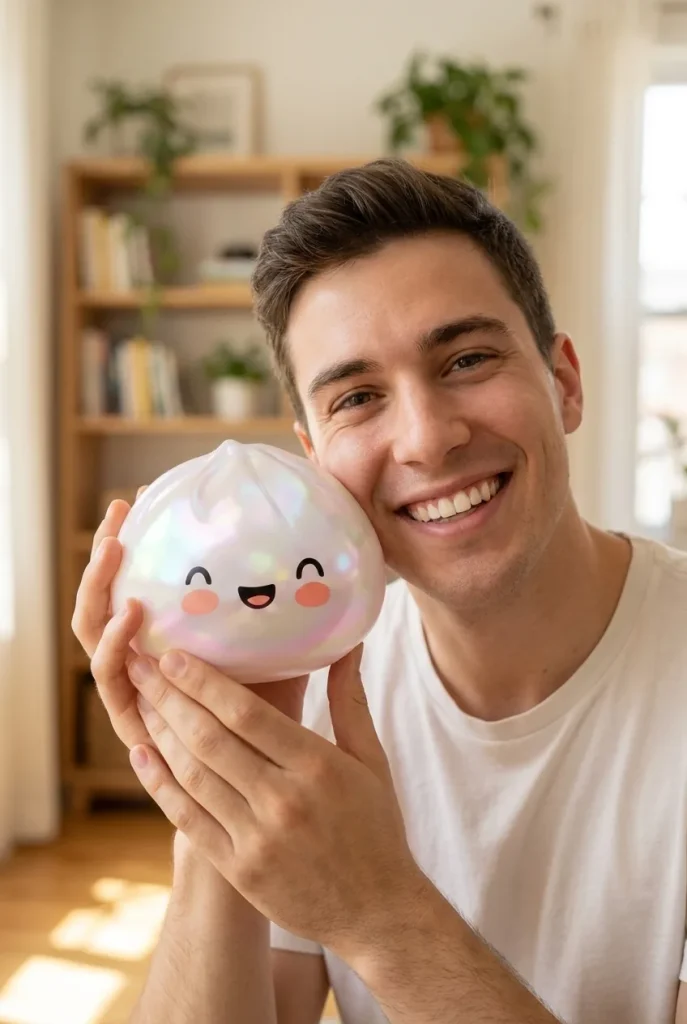 Dumpling Squishy Vit Moln Unik i vardagen