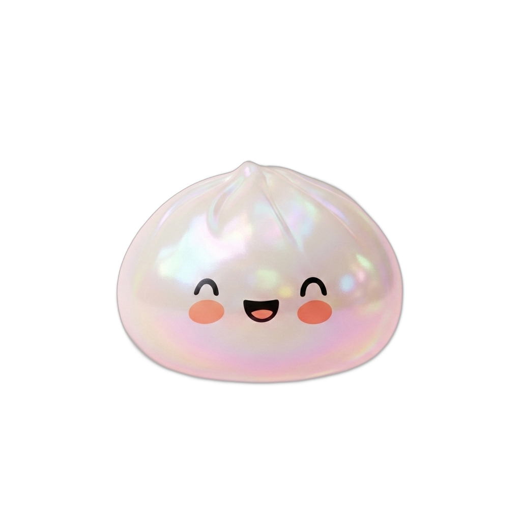 Dumpling Squishy Vit Moln Unik — i klämmet, mjukt slow-rise-skum