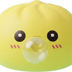 Jumbo Dumpling Squishy Gul XXL — i klämmet, mjukt slow-rise-skum
