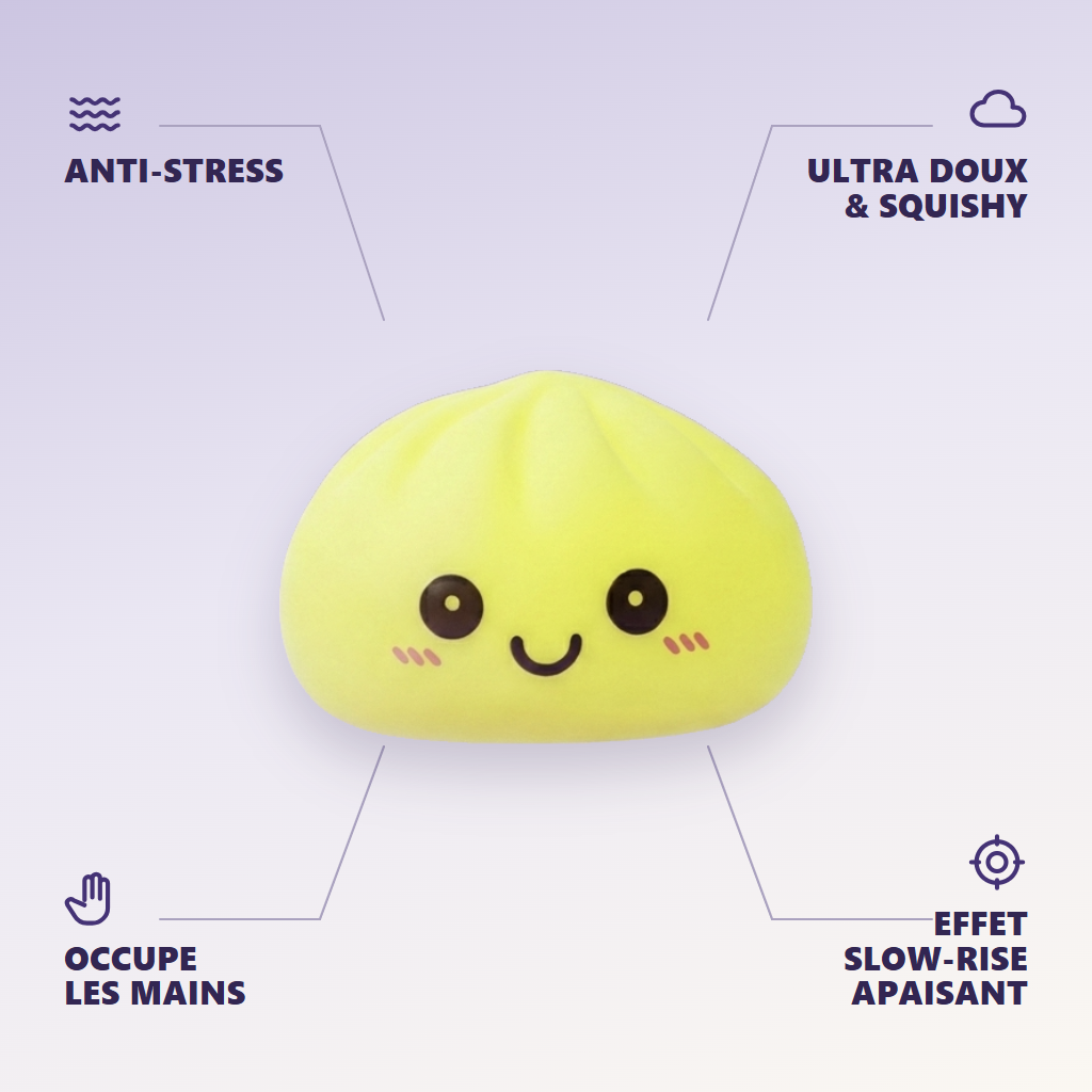 Solgul Dumpling Squishy Nattlampa — dess fördelar