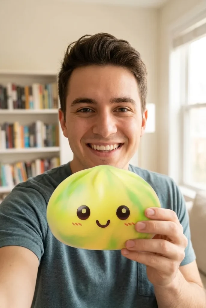 Squishy Dumpling Tie Dye Gul i vardagen