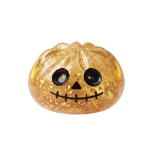 Dumpling Squishy Zombie Halloween Glitter Guld — i klämmet, mjukt slow-rise-skum
