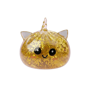 Glitter Dumpling Squishy Guldenhörning — i klämmet, mjukt slow-rise-skum