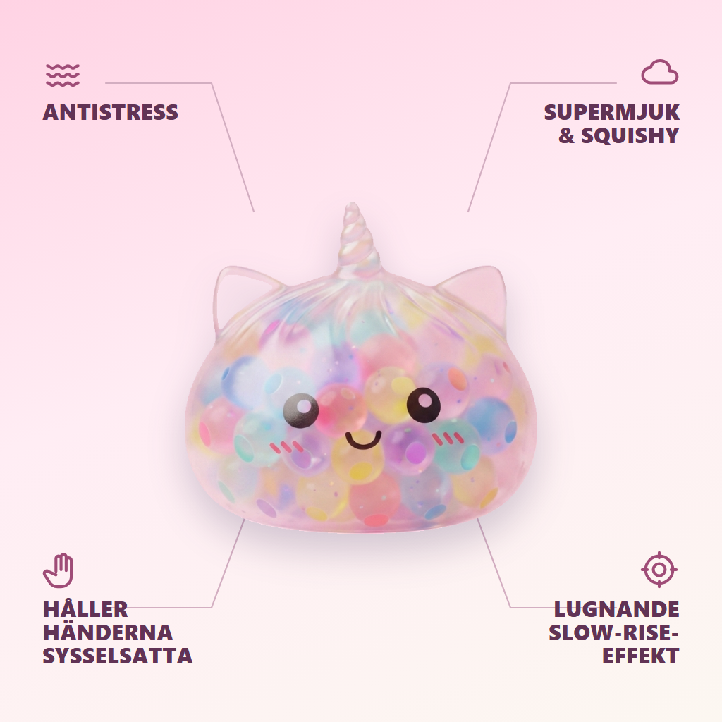 Squishy Dumpling Unicorn Bubble Pastell — dess fördelar