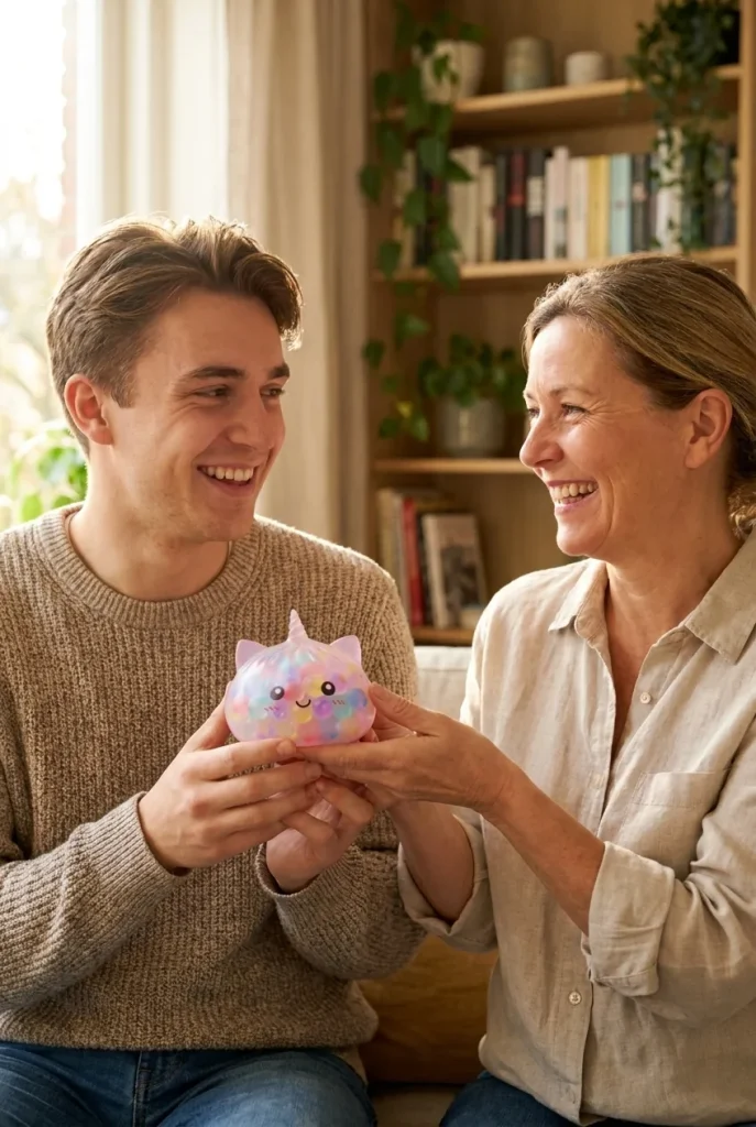 Squishy Dumpling Unicorn Bubble Pastell som presenttips