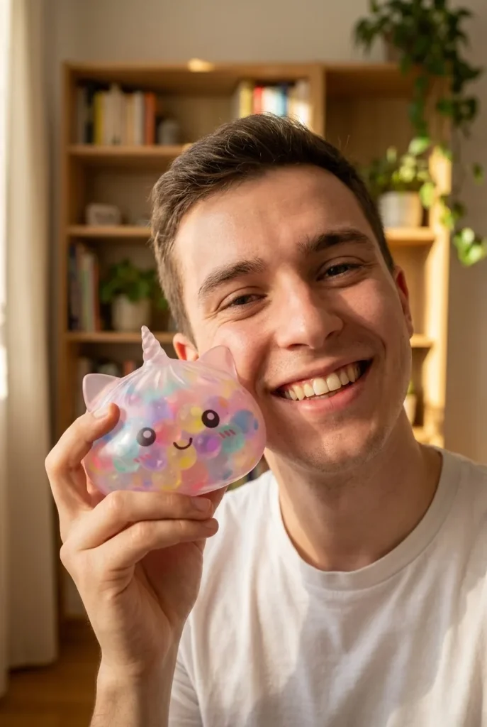 Squishy Dumpling Unicorn Bubble Pastell i vardagen