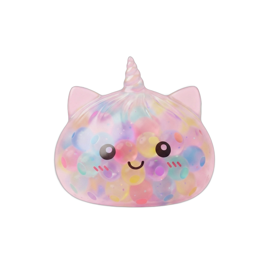 Squishy Dumpling Unicorn Bubble Pastell — i klämmet, mjukt slow-rise-skum