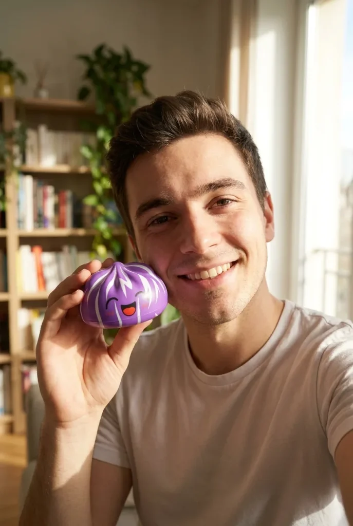 Dumpling Squishy Mystery Happy Faces Glada Miner i vardagen