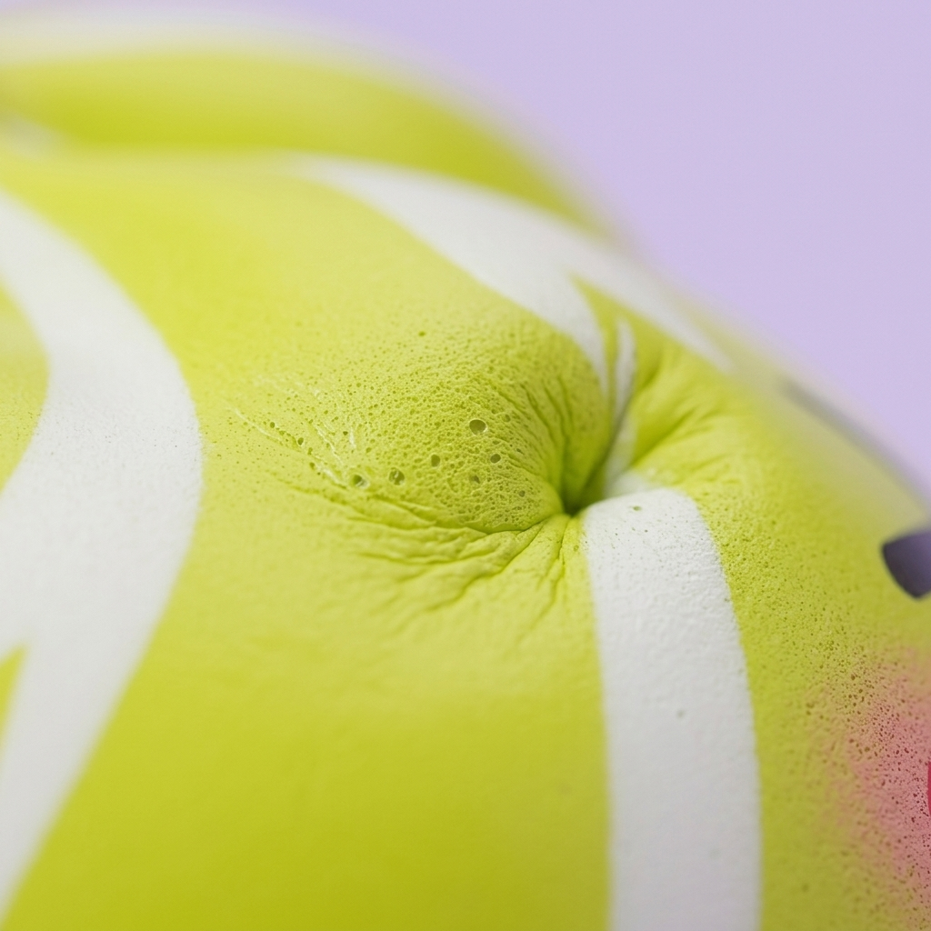 Dumpling Squishy Mystery Happy Faces Glada Miner — närbild på strukturen