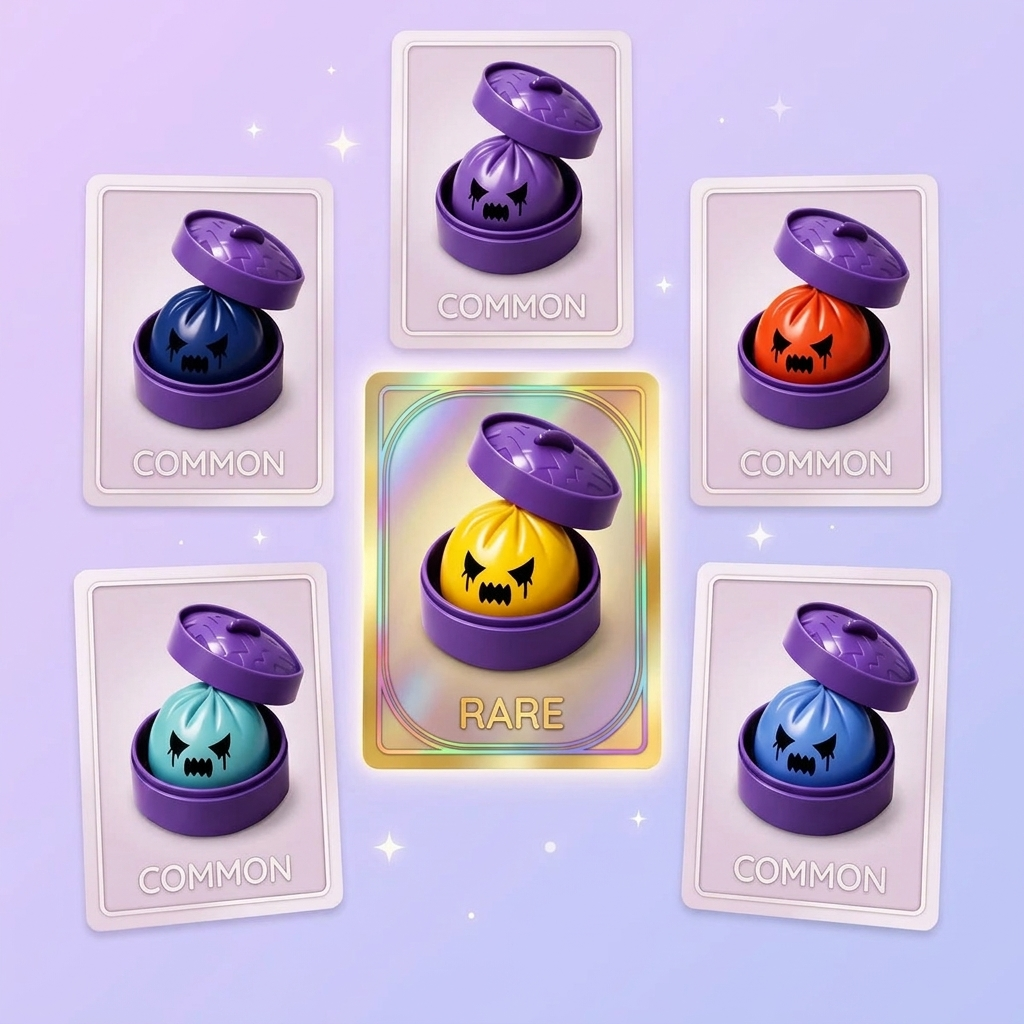 Spöke Dumpling Squishy Mystery — i klämmet, mjukt slow-rise-skum
