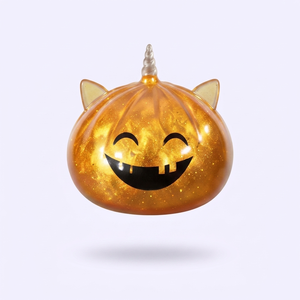 Dumpling Squishy Mystery Halloween Enhörning — i klämmet, mjukt slow-rise-skum