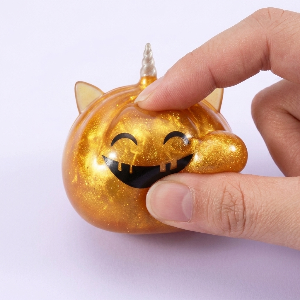 Dumpling Squishy Mystery Halloween Enhörning — slow-rise-effekt, skummet återtar långsamt sin form