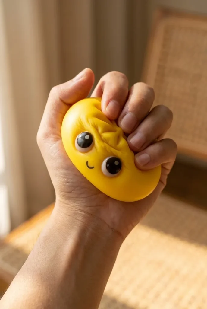 Dumpling Squishy Mystery Pop Stora Ögon mitt i klämmet