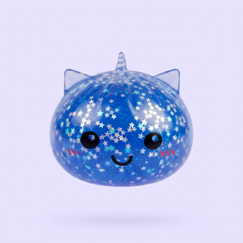 Unicorn Dumpling Squishy Mystery Glitter — i klämmet, mjukt slow-rise-skum