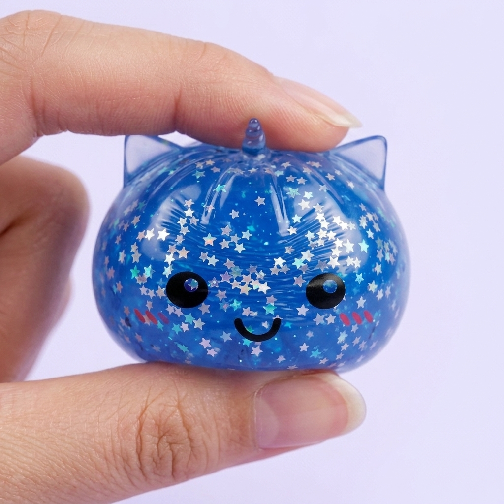 Unicorn Dumpling Squishy Mystery Glitter — i klämmet, mjukt slow-rise-skum