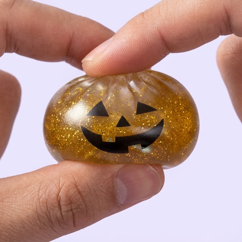 Vampire Mystery Dumpling Squishy Blodröd — i klämmet, mjukt slow-rise-skum