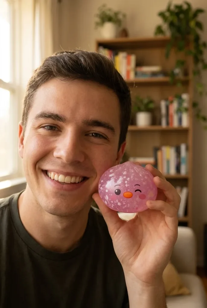 Pingvin Dumpling Squishy Godisrosa i vardagen