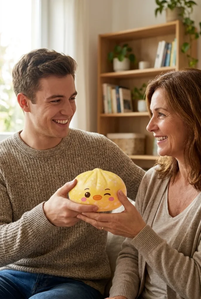Squishy Dumpling Pingvin Smörgul som presenttips