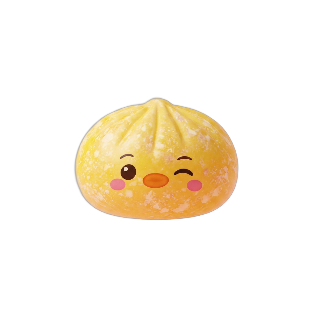 Squishy Dumpling Pingvin Smörgul — i klämmet, mjukt slow-rise-skum