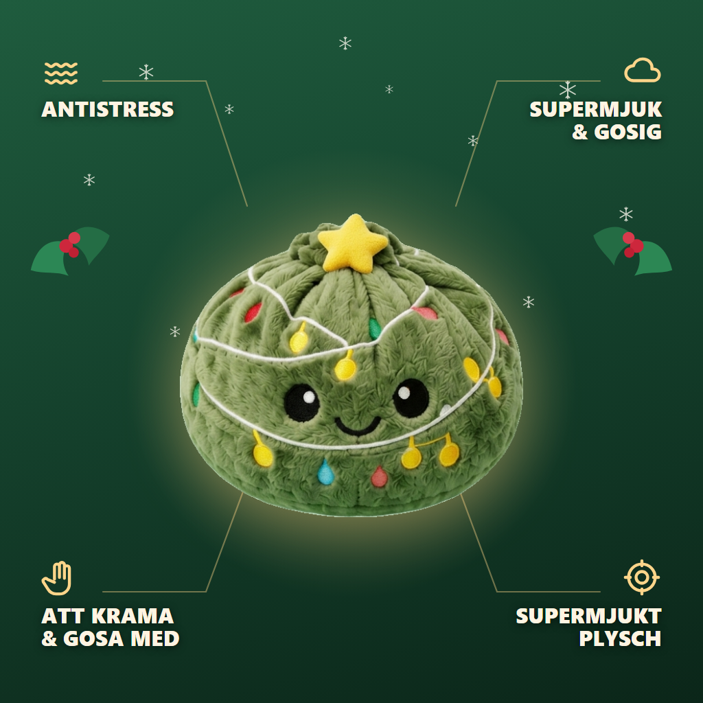 Dumpling Squishy Christmas Tree Glitter — dess fördelar