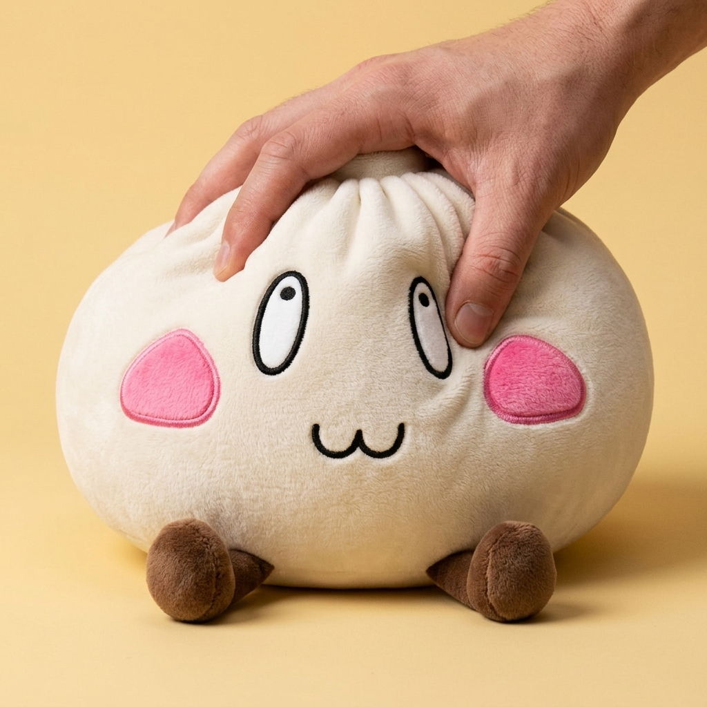 Squishy Dumpling Giant Glad Min — slow-rise-effekt, skummet återtar långsamt sin form