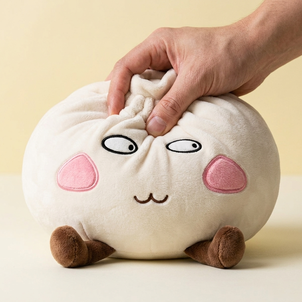 Squishy Dumpling Giant Stolt — slow-rise-effekt, skummet återtar långsamt sin form