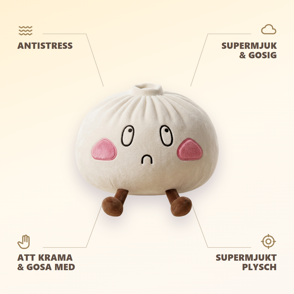 Dumpling Squishy XXL Ledsen Min — dess fördelar