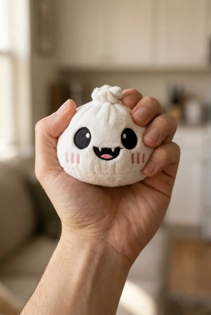Dumpling Squishy Ghost Halloween Månsken mitt i klämmet
