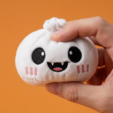 Dumpling Squishy Ghost Halloween Månsken — i klämmet, mjukt slow-rise-skum