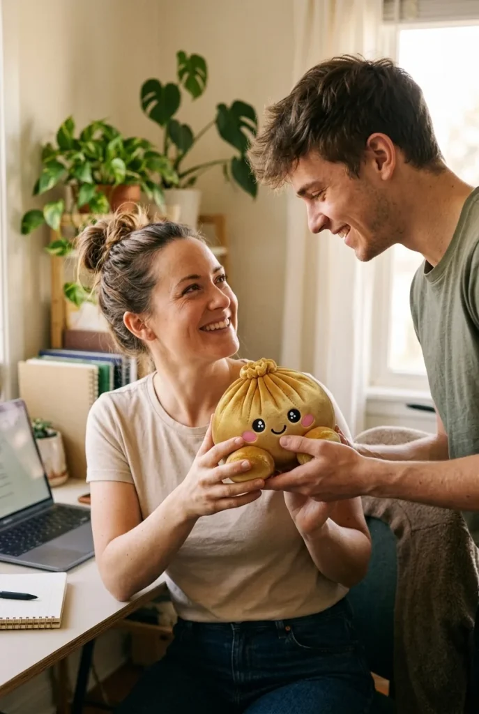 Squishy Dumpling Guld Royal som presenttips
