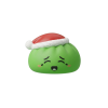 Dumpling Squishy Jultomtemössa Grön — i klämmet, mjukt slow-rise-skum