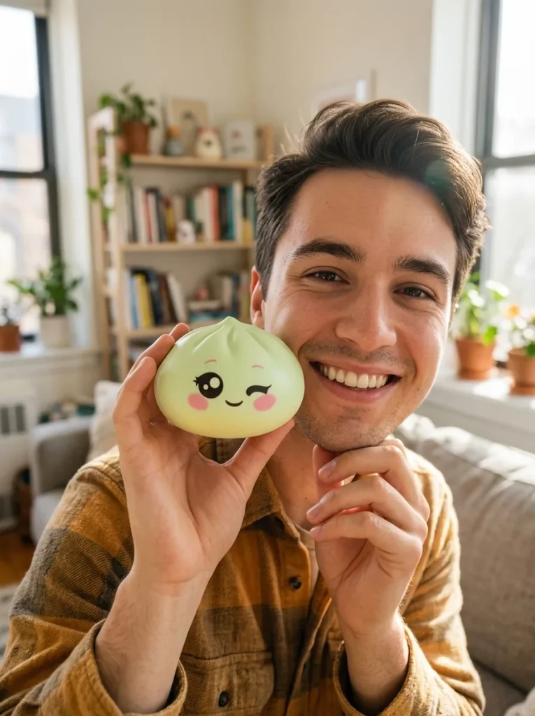Dumpling Squishy Pistagegrön Blink i vardagen
