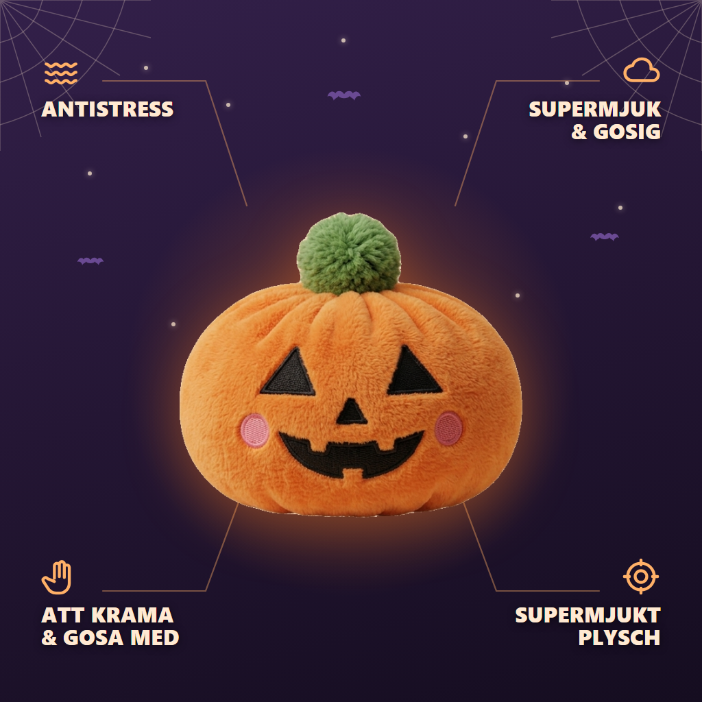 Squishy Dumpling Pumpa Halloween — dess fördelar