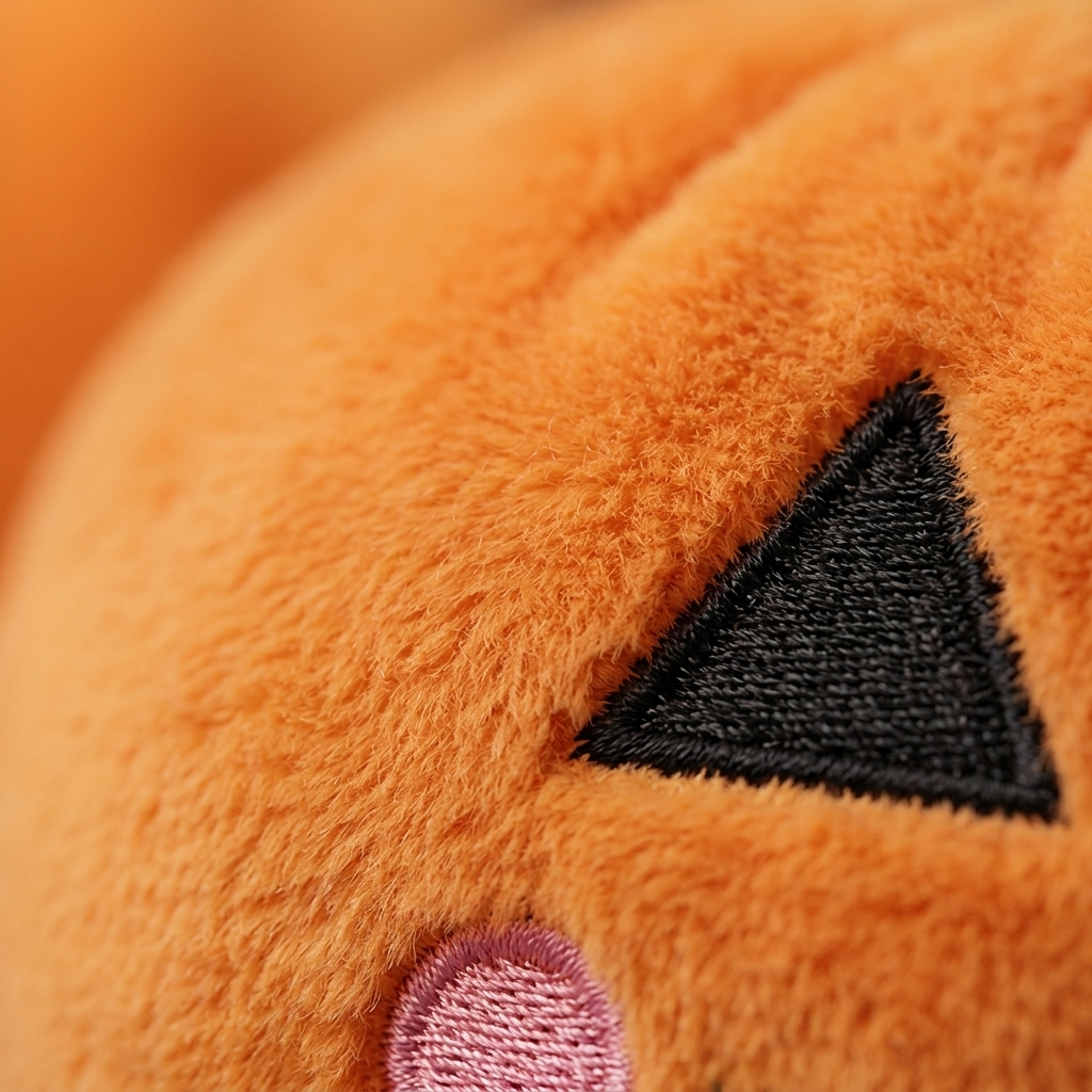 Squishy Dumpling Pumpa Halloween — närbild på strukturen