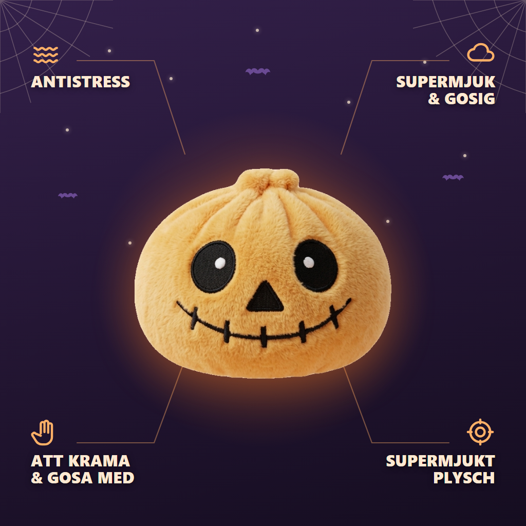 Dumpling Squishy Skeleton Halloween Leende — dess fördelar