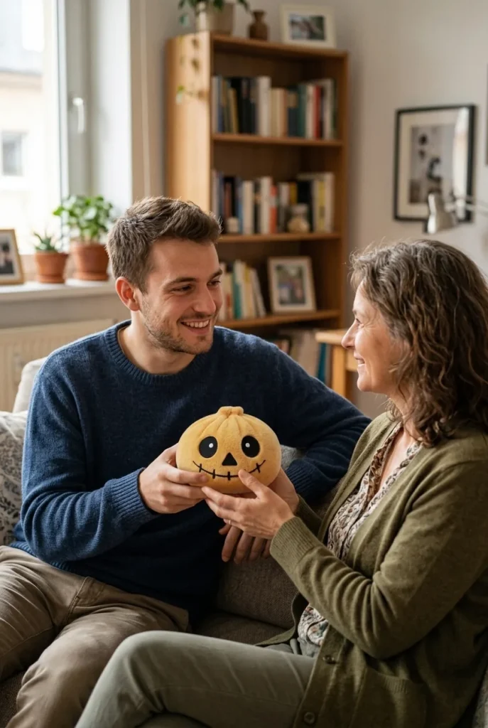 Dumpling Squishy Skeleton Halloween Leende som presenttips