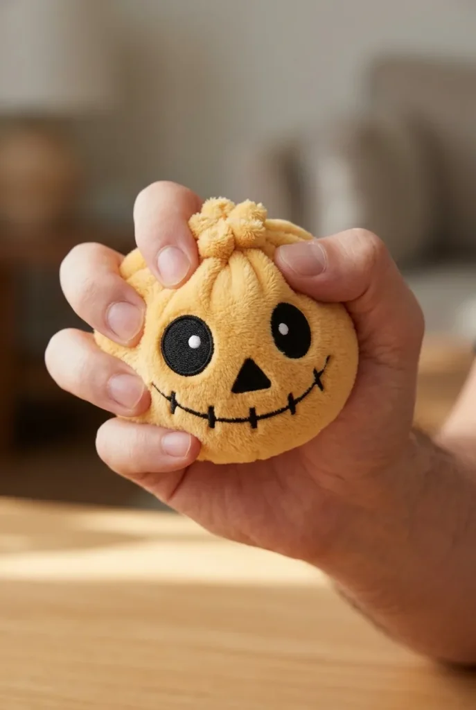 Dumpling Squishy Skeleton Halloween Leende mitt i klämmet