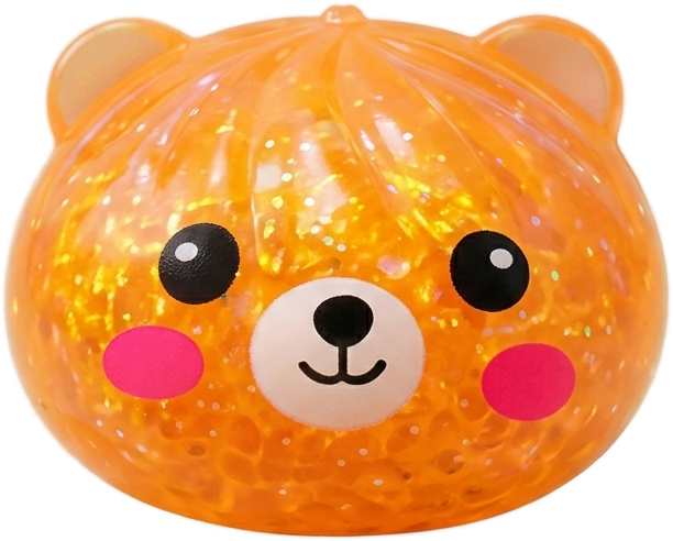 Dumpling Squishy Björn Mystery Glitter Överraskning — i klämmet, mjukt slow-rise-skum