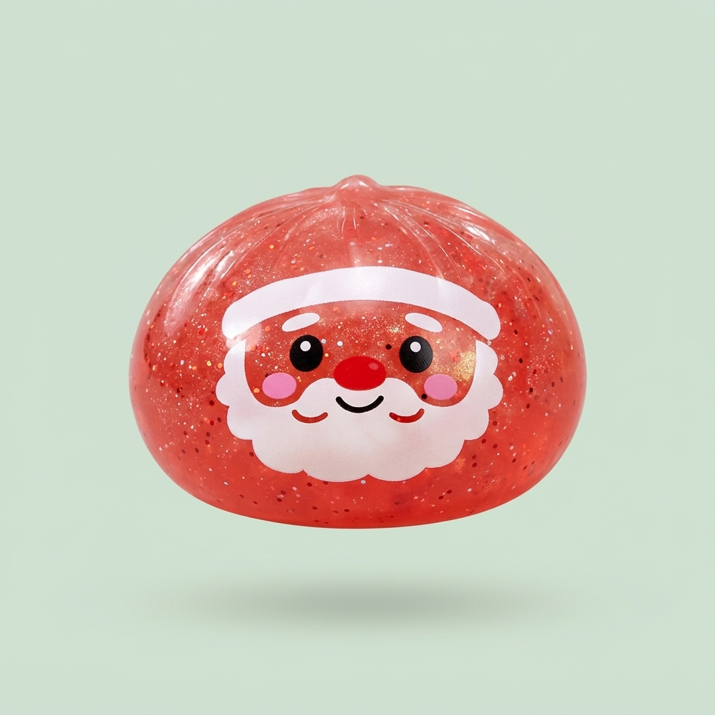Glitter Dumpling Squishy Mystery Candy Jul — i klämmet, mjukt slow-rise-skum