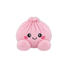 Dumpling Squishy Plush Rosa Pion — i klämmet, mjukt slow-rise-skum