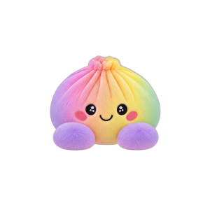 Rainbow Dumpling Squishy Pastel Plysch — i klämmet, mjukt slow-rise-skum