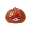 Squishy Dumpling Rensdjur Röd Glitter — i klämmet, mjukt slow-rise-skum