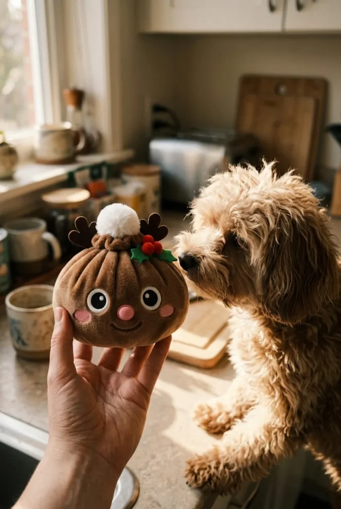 Reindeer Dumpling Squishy Jul med en gosedjursvän