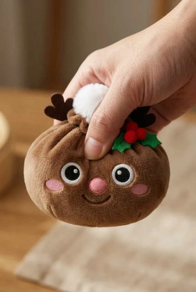 Reindeer Dumpling Squishy Jul mitt i klämmet