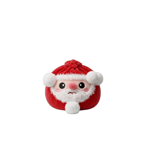 Squishy Dumpling Jultomte — i klämmet, mjukt slow-rise-skum