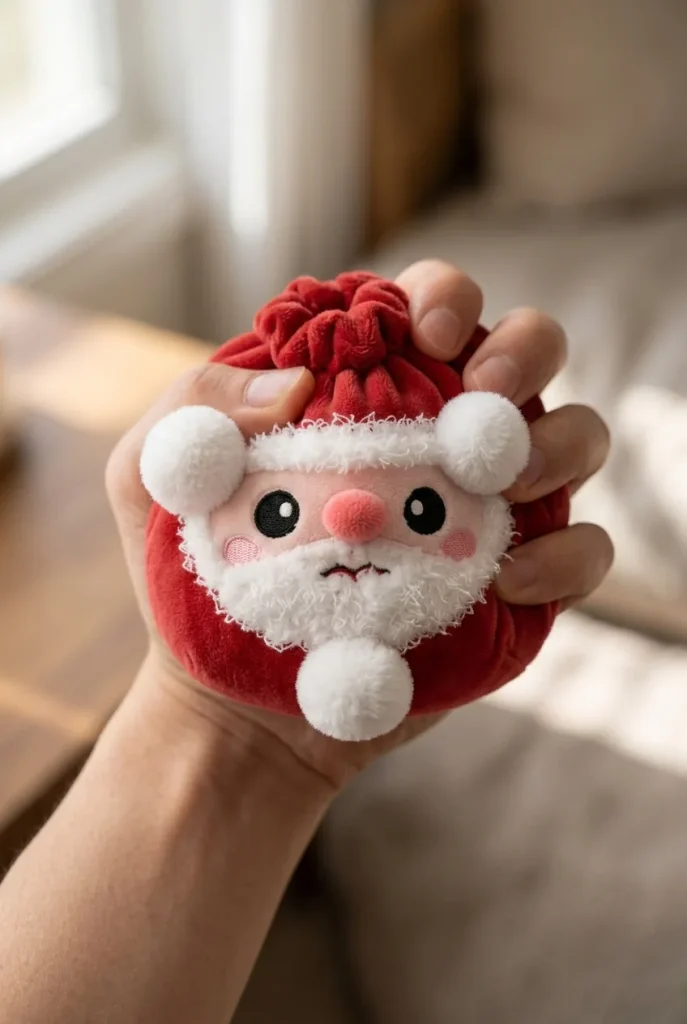 Squishy Dumpling Jultomte mitt i klämmet