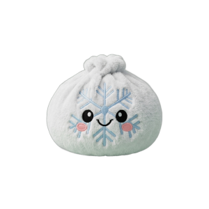 Snowflake Dumpling Squishy Vinter — i klämmet, mjukt slow-rise-skum