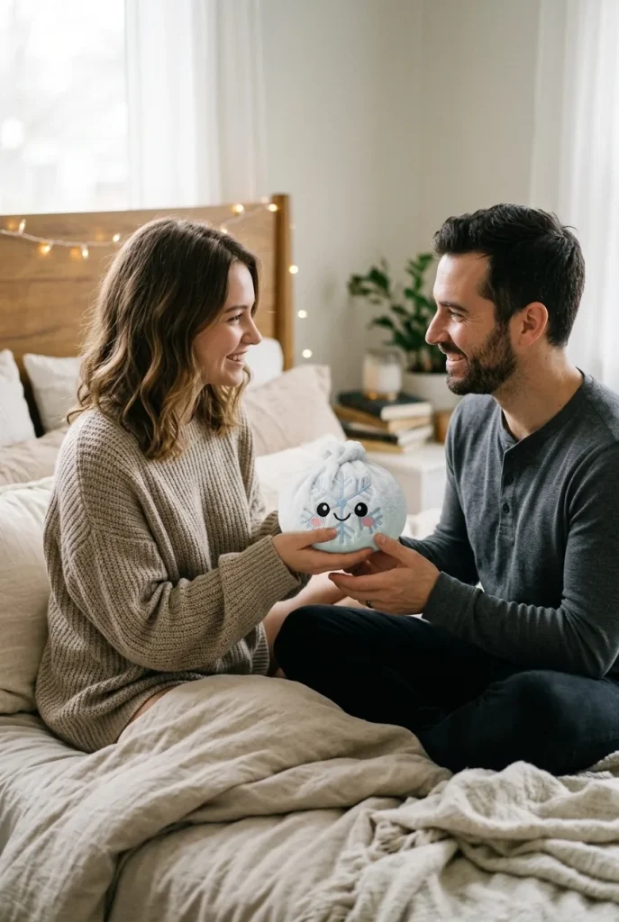 Snowflake Dumpling Squishy Vinter som presenttips
